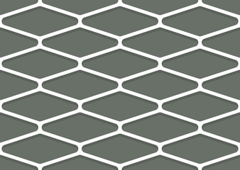 Vector seamless texture white silhouette mesh. Green background