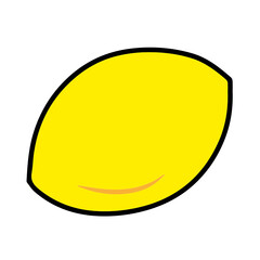 Lemon Fruit Line Art Colour Sketch Creature Animal Outline Silhouette Design Element Art SVG EPS Logo PNG Vector Clipart Cutting Cut Cricut
