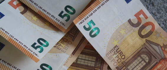 Banconote da 50 euro - ricchezza