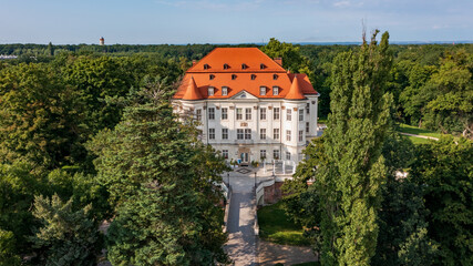 Zamek w Leśnicy, Wrocław, Dolny Śląsk, Polska - obrazy, fototapety, plakaty