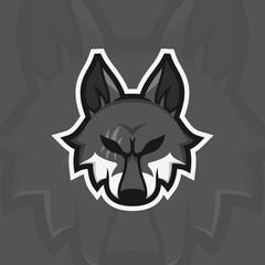 Animal mascot wolf illustration