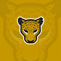 Animal mascot cheetah illustration