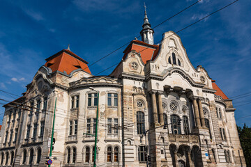 Fototapeta na wymiar ルーマニア　トランシルヴァニア地方のティミショアラの旧市街にある高校