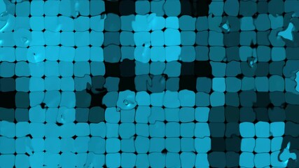 abstract rectangular aqua tone effect water wave surface motion background - Powered by Adobe