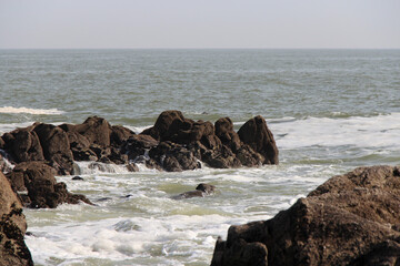atlantic coast in brittany (france) 