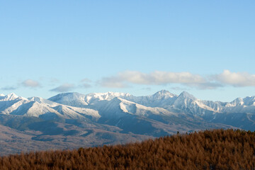 Fototapeta premium 八ヶ岳の冬景色