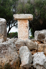 
Megalithic monument typical of Menorca, taula.
Type of megalithic monument in the Balearic Islands