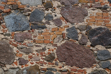 old stone and brick wall background