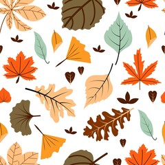 A U T U M N seamless pattern