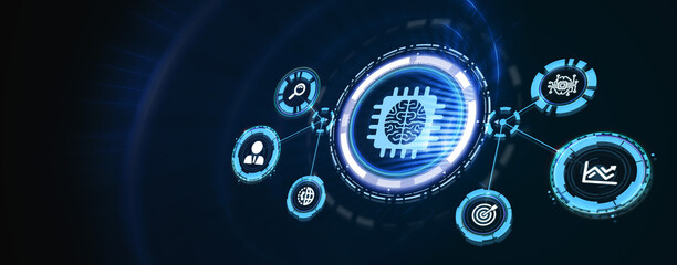 Internet of things - IOT concept. Businessman offer IOT products and solutions. 3d illustration