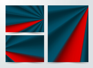 Background set red and dark blue color