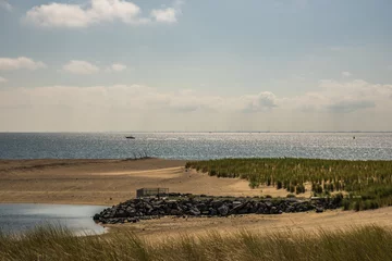 Foto auf Leinwand Texel, the Netherlands. August 13, 2021. Landschap van Texel met zicht op de Waddenzee. © Bert