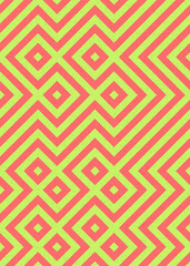 Abstract Geometric Pattern generative computational art illustration