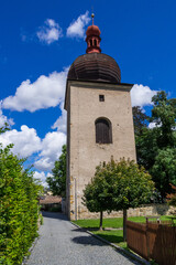 Renaissance belfry in Opocno, Czechia