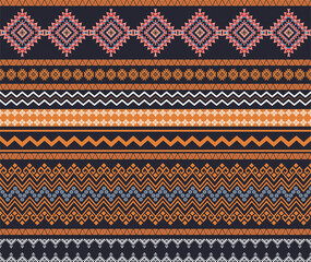 Geometric ethnic oriental ikat pattern traditional Design for background,fabric,wrapping,clothing,wallpaper,Batik,carpet,embroidery style.