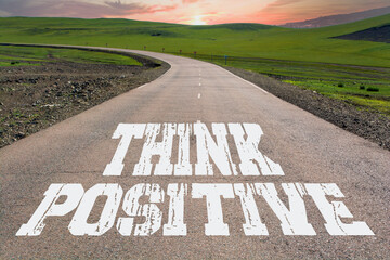 Think Positive on rural road