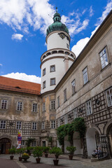 Fototapeta na wymiar Baroque renaissance chateau Nove Mesto nad Metuji and castle gardens, Czechia