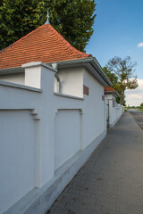 alsheim, friedhofsmauer