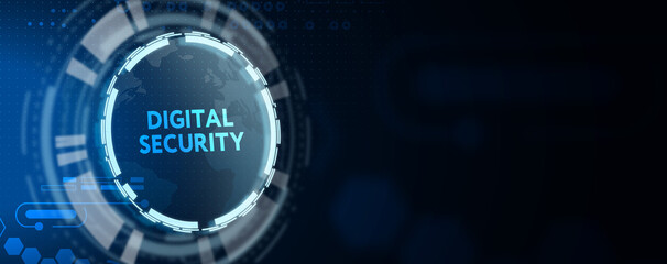 Cyber security data protection business technology privacy concept. 3d illustration