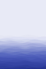 Cover page template. Page template with soft curves in indigo colors. Can be used as banner, flyer, poster, business card, brochure. Cool vector illustration.