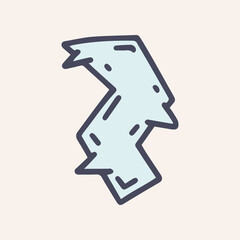 speech bubble color vector doodle simple icon