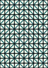 Abstract Geometric Pattern generative computational art illustration