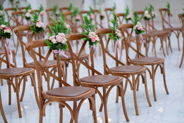 wedding chair decoration, event chair 
