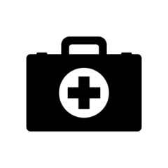 First aid case icon simple design