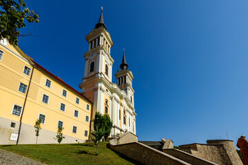 Fototapeta na wymiar The cathedral of Maria Radna at Arad in Romania
