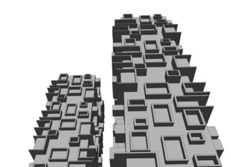 Fototapeta premium abstract architecture design 3d drawing 