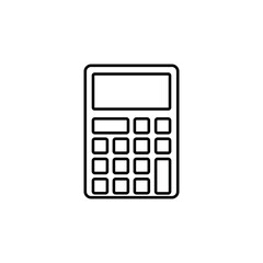 Electronic calculator outline icon