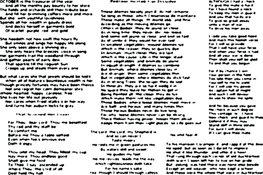 Monochrome grunge background of the handwritten page. Set of unreadable poems. Careless, illegible lines of poetry. Overlay template. Vector illustration