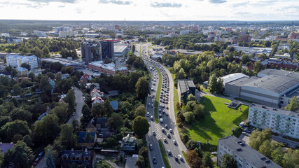 Obraz premium Aerial view of city Tallinn Estonia