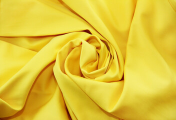 texture of yellow fabric for sewing clothes