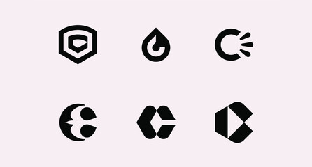 MODERN LETTER C LOGOTYPE COLLECTIONS FOR BRANDING	