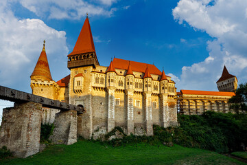Fototapeta premium The Hunedoara Castle in Romania