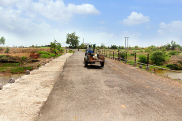 road in the countryside rural area Gujarat India