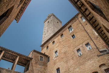 Fototapeta na wymiar Palazzo Comunale, San Gimignano, Tuscany Italy