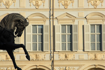 Piazza San Carlo is the living room of Turin. It is famous for its yellow palaces, the equestrian...