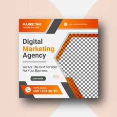 Creative business marketing promotion social media post, Digital web banner design