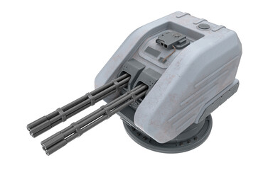 3D render automatic machine gun turret © jack_less