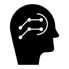 Vector Cyborg Glyph Icon Design