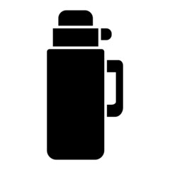 Vector Thermos Flask Glyph Icon Design