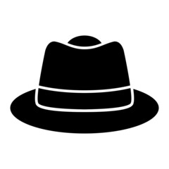 Vector Hat Glyph Icon Design