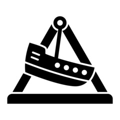 Vector Amusement Glyph Icon Design