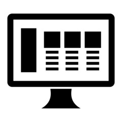 Vector Web Interface Glyph Icon Design