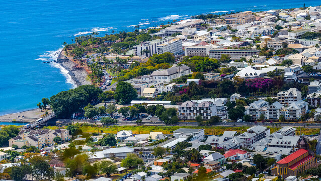 Ville de Saint-Denis, &icirc;le de la R&eacute;union 