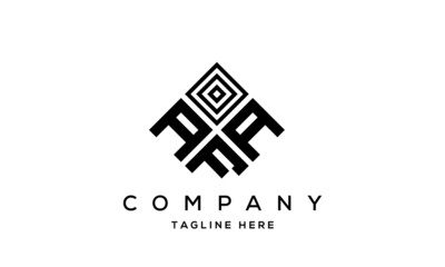 AAF square three latter logo vector