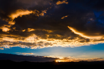 Sky and clouds at dawn
