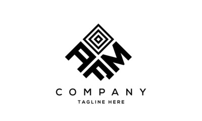 AMF square three latter logo vector